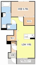 （仮称）水口町高塚新築アパートの物件間取画像